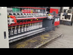 ความกว้างของตาข่าย 2440มม. รั้วแบบขันน๊อต Machine Line Wire Space 75mm 220v